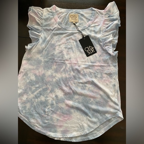 Chaser Tops - NTW Chaser tie dye short sleeve raffle sleeve feels cotton like super soft  M